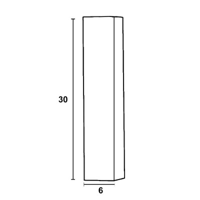 Φωτιστικό μονόφωτο οροφής αλουμίνιο τετράγωνο μαύρο GU10 Φ6