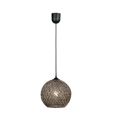 Φωτιστικό μονόφωτο μπάλα σχοινί Ε27 Φ20