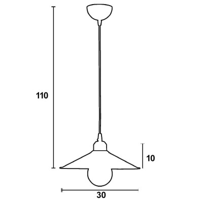 Φωτιστικό μονόφωτο αλουμίνιο σκουριά/πατίνα χρυσή Ε27 Φ30