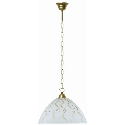 Φωτιστικό μονόφωτο γυαλί χρυσό Ε27 Φ36