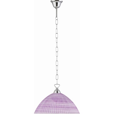Φωτιστικό μονόφωτο γυαλί λιλά Ε27 Φ36