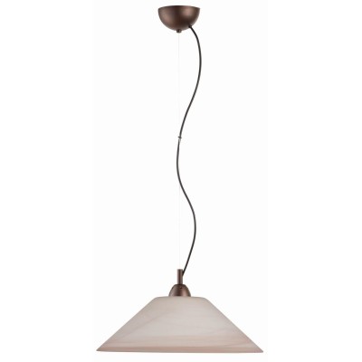 Φωτιστικό μονόφωτο γυαλί καφέ Ε27 Φ45