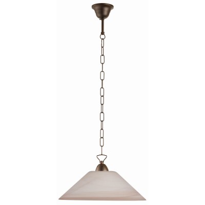 Φωτιστικό μονόφωτο γυαλί καφέ Ε27 Φ37