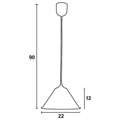 Φωτιστικό μονόφωτο αλουμίνιο λευκό Ε27 Φ22