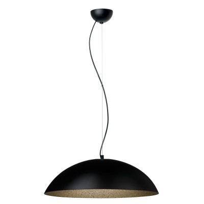 Φωτιστικό μονόφωτο Plexiglass μαύρο/χρυσό 3χΕ27 Φ47