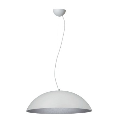 Φωτιστικό μονόφωτο Plexiglass λευκό/ασημί 3χΕ27 Φ47