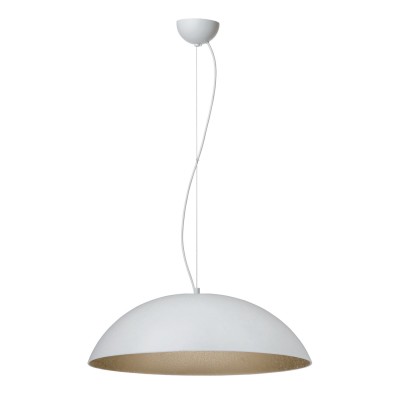 Φωτιστικό μονόφωτο Plexiglass λευκό/χρυσό 3χΕ27 Φ47