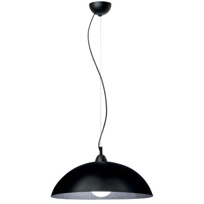 Φωτιστικό μονόφωτο Plexiglass μαύρο/ασημί Ε27 Φ40