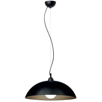 Φωτιστικό μονόφωτο Plexiglass μαύρο/χρυσό Ε27 Φ40