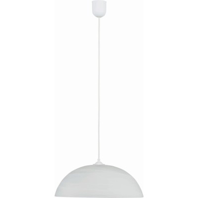 Φωτιστικό μονόφωτο γυαλί λευκό Ε27 Φ30