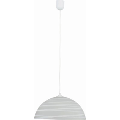 Φωτιστικό μονόφωτο γυαλί λευκό Ε27 Φ30