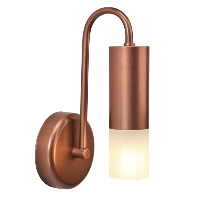 Απλίκα 1φ αλουμίνιο/plexi Φ5 G9