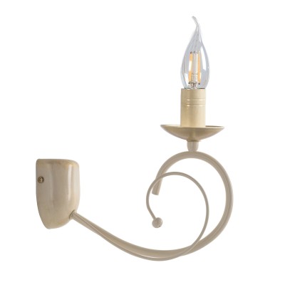 Απλίκα Μέταλλο κρεμ/πατ. χρυσή Ε14