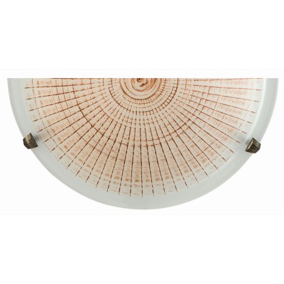 Απλίκα Γυαλί καφέ 1xE27 Φ30