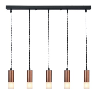 Φωτιστικό πολύφωτο 5φ αλουμίνιο/plexi G9