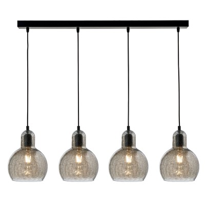 Φωτιστικό Πολύφωτο 4φ Μέταλλο/Γυαλί Ε27