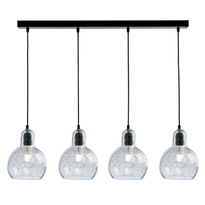 Φωτιστικό Πολύφωτο 4φ Μέταλλο/Γυαλί Ε27