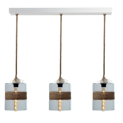 Φωτιστικό Πολύφωτο 3φ Μέταλλο μαύρο/Γυαλί Ε27