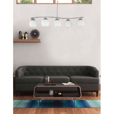 Φωτιστικό Πολύφωτο 5φ Μέταλλο χρώμιο/Γυαλί Ε27