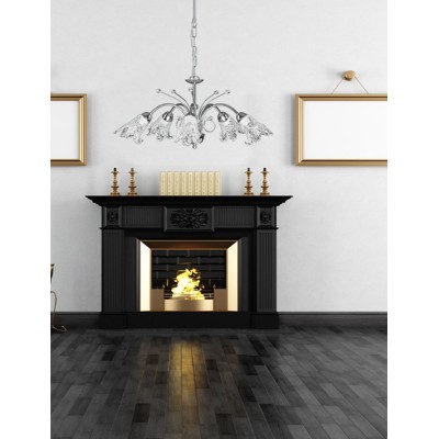 Φωτιστικό Πολύφωτο 5φ Μέταλλο χρώμιο/Γυαλί Ε14