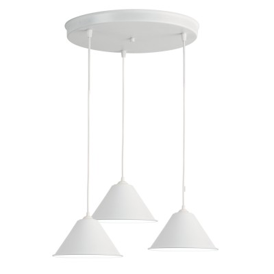 Φωτιστικό Πολύφωτο 3φ Αλουμίνιο λευκό Ε27