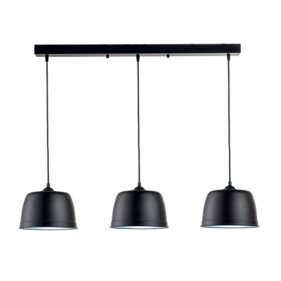 Φωτιστικό Πολύφωτο 3φ Αλουμίνιο μαύρο Ε27