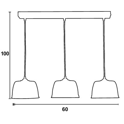 Φωτιστικό Πολύφωτο 3φ Αλουμίνιο λευκό Ε27