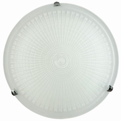 Φωτιστικό Πλαφονιέρα Γυαλί λευκό 2xΕ27 Φ40