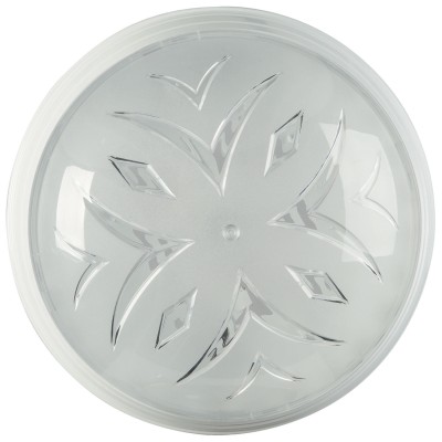 Πλαφονιέρα polycarbonate στρογγυλή λευκή Ε27 Φ24