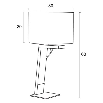 Επιτραπέζια λάμπα φωτιστικό ξύλο/αμπαζούρ γκρι Ε27