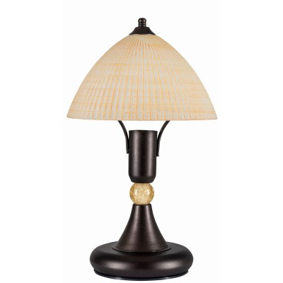 Φωτιστικό Πορτατίφ μέταλλο σκουριά/γυαλί κφε Ε14