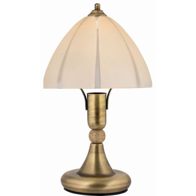 Φωτιστικό Πορτατίφ μέταλλο μπρονζέ/γυαλί μελί Ε14