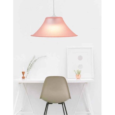 Φωτιστικό μονόφωτο παιδικό plexiglass ροζ Ε27 Φ38