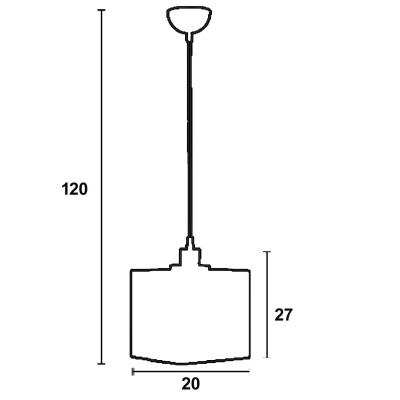 Φωτιστικό μονόφωτο παιδικό plexiglass/μέταλλο λευκό/κίτρινο Ε27 Φ20