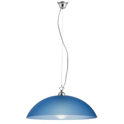 Φωτιστικό μονόφωτο Plexiglass μπλε σατινέ Ε27 Φ40