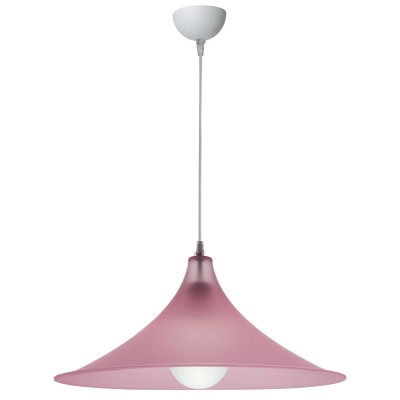 Φωτιστικό μονόφωτο Plexiglass ροζ σατινέ Ε27 Φ40