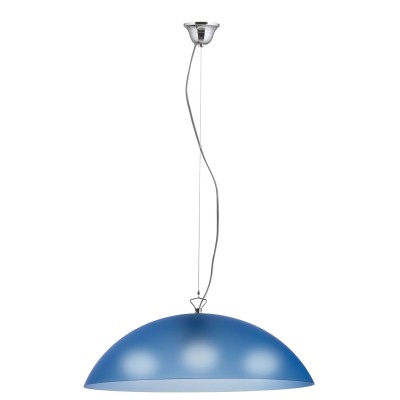 Φωτιστικό μονόφωτο Plexiglass μπλε σατινέ 3χΕ27 Φ47