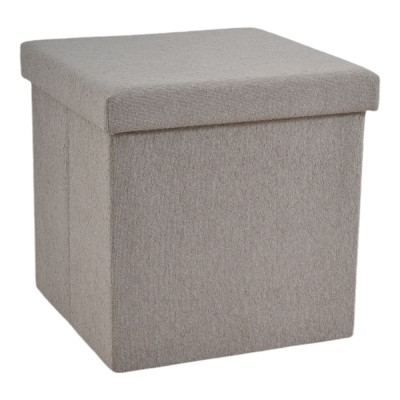 ΣΚΑΜΠΟ ΑΝΑΔΙΠΛΟΥΜΕΝΟ ΜΕ ΥΦΑΣΜΑΤΙΝΗ ΕΠΕΝΔΥΣΗ ΣΕ ΜΠΕΖ ΚΑΦΕ ΧΡΩΜΑ 40x40x38εκ. ANKOR