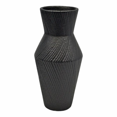 ΒΑΖΟ ΚΕΡΑΜΙΚΟ ΣΕ ΜΑΥΡΟ ΜΑΤ ΧΡΩΜΑ 12x12x25εκ. ANKOR