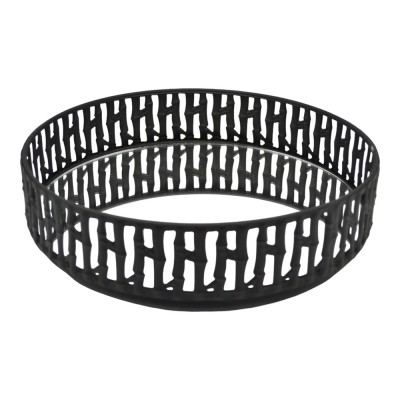 ΔΙΑΚΟΣΜΗΤΙΚΟΣ ΔΙΣΚΟΣ ΜΕΤΑΛΛΙΚΟΣ ΣΕ ΜΑΥΡΟ ΧΡΩΜΑ ΜΕ ΚΑΘΡΕΦΤΗ 29,5x29,5x5εκ. ANKOR