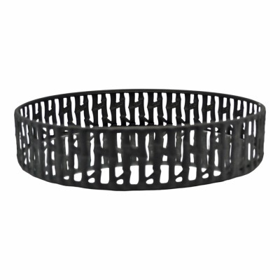 ΔΙΑΚΟΣΜΗΤΙΚΟΣ ΔΙΣΚΟΣ ΜΕΤΑΛΛΙΚΟΣ ΣΕ ΜΑΥΡΟ ΧΡΩΜΑ ΜΕ ΚΑΘΡΕΦΤΗ 29,5x29,5x5εκ. ANKOR