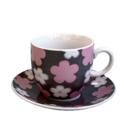 ΣΕΤ 6τεμ. ΦΛΙΤΖΑΝΙΑ ΚΑΦΕ 90cc DAISY-PURPLE DG08-0209/B - Max.Home®