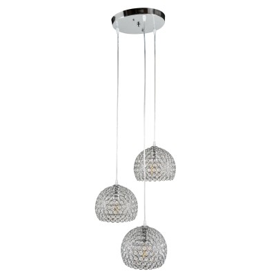 PDC 3461-3 ΡΟΖΕΤΑ ΝΙΚΕΛ 3/Φ ΗΜΙΣΦΑΙΡΙΑ ΜΕ ΚΡΥΣΤΑΛΑΚΙΑ 3ΧΕ27