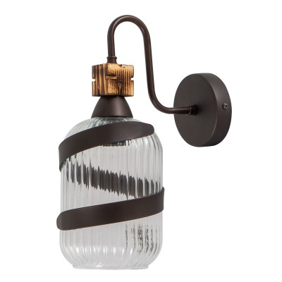 WLA 136 TR ΑΠΛΙΚΑ ΡΟΥΣΤΙΚ ΜΕ ΛΑΜΑ ΓΥΑΛΙ ΔΙΑΦΑΝΟ 1ΧΕ27