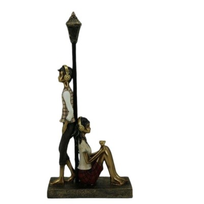 Διακοσμητικό Πολυεστερικό Ζευγάρι Με Ακουστικά Μουσικής 17.5x6x37cm