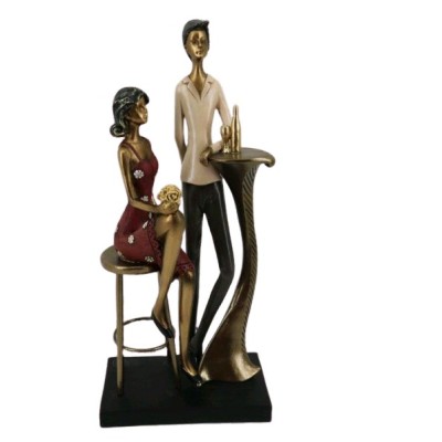 Διακοσμητικό Πολυεστερικό Ζευγάρι Σε Βραδινή Έξοδο 14.5x9x31.5cm