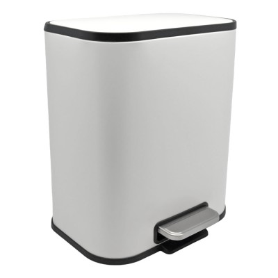 ΚΑΛΑΘΙ ΜΠΑΝΙΟΥ SOUL 5lt SOFT CLOSE ΜΕΤΑΛΛΙΚΟ ΑΣΠΡΟ ΜΑΤ ANKOR