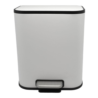 ΚΑΛΑΘΙ ΜΠΑΝΙΟΥ SOUL 5lt SOFT CLOSE ΜΕΤΑΛΛΙΚΟ ΑΣΠΡΟ ΜΑΤ ANKOR