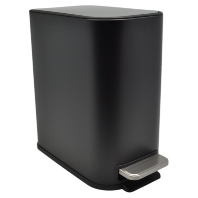 ΚΑΛΑΘΙ ΜΠΑΝΙΟΥ BELLO 5lt SOFT CLOSE SLIM ΜΕΤΑΛΛΙΚΟ ΜΑΥΡΟ ΜΑΤ ANKOR