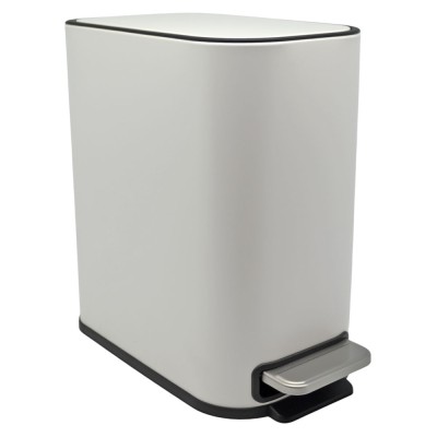 ΚΑΛΑΘΙ ΜΠΑΝΙΟΥ BELLO 5lt SOFT CLOSE SLIM ΜΕΤΑΛΛΙΚΟ ΑΣΠΡΟ ΜΑΤ ANKOR